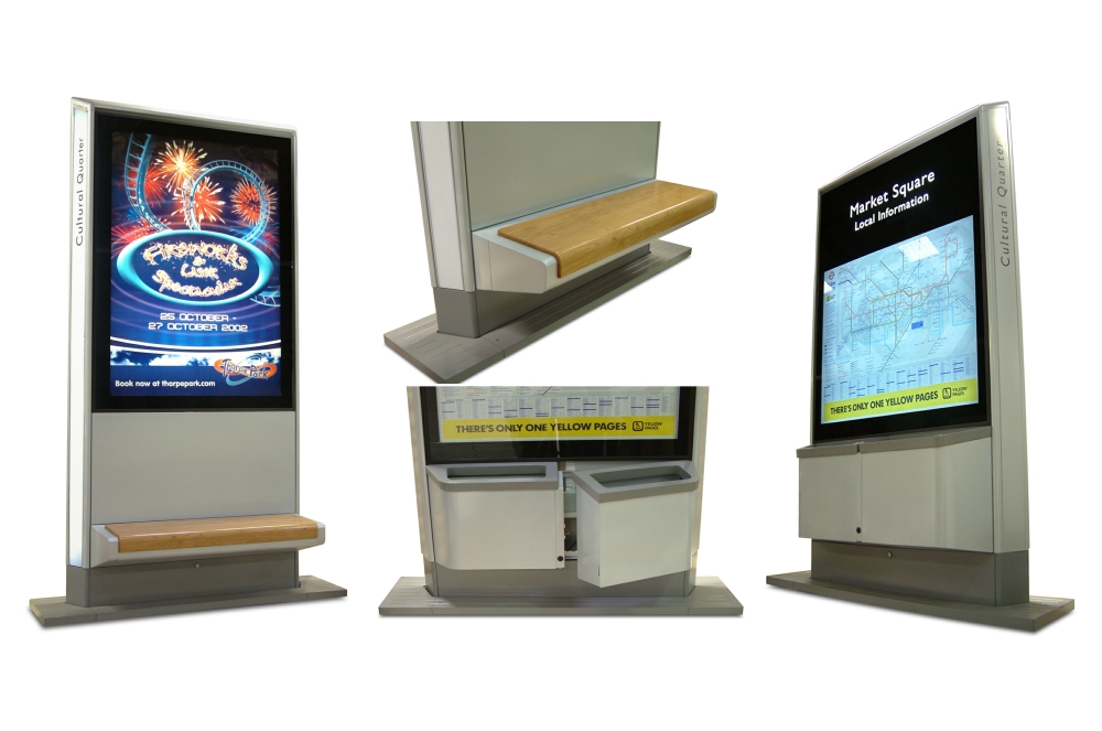 6-sheet special illuminated sign units