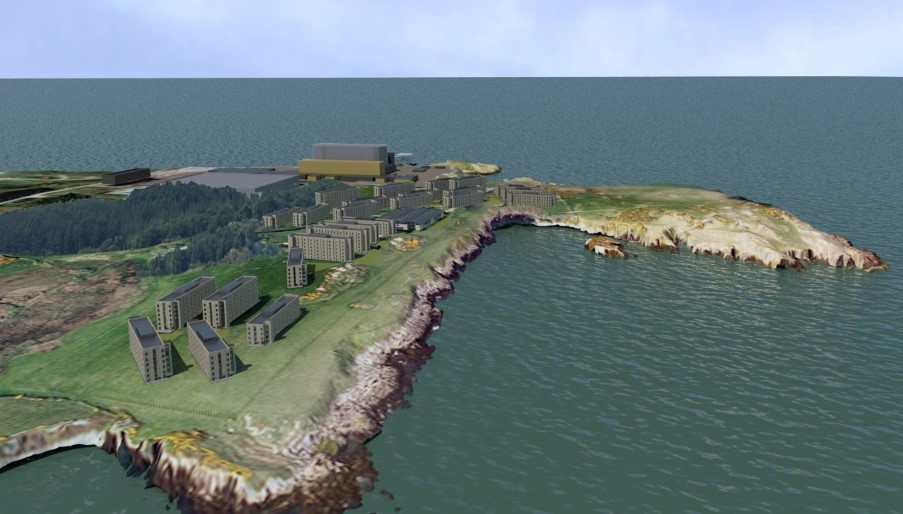 Wylfa Newydd proposed Site Campus visualisation