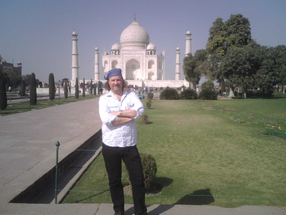 Dr Robert Illes at the Taj Mahal
